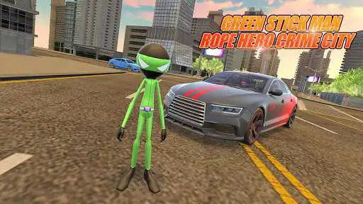Play Green SickMan Rope Hero Crime City  and enjoy Green SickMan Rope Hero Crime City with UptoPlay