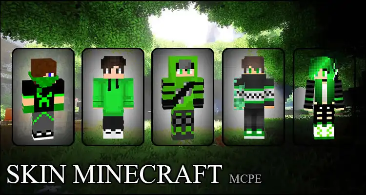 Play Green Skin Minecraft as an online game Green Skin Minecraft with UptoPlay