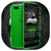 Free play online Green Tech Neon Apple Theme APK