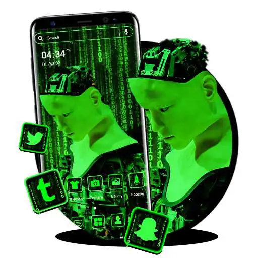 Play Green Tech Robot Theme APK