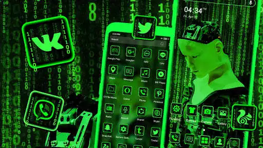 Play Green Tech Robot Theme  and enjoy Green Tech Robot Theme with UptoPlay