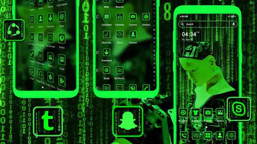 Play Green Tech Robot Theme as an online game Green Tech Robot Theme with UptoPlay