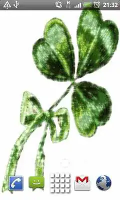 Play Green Twinkle Clover Live Wall
