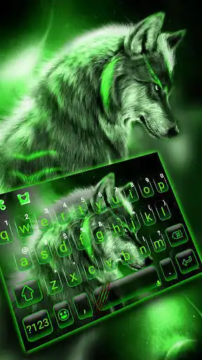 Play Green Wild Wolf Keyboard Theme  and enjoy Green Wild Wolf Keyboard Theme with UptoPlay