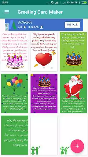 Play Greeting card maker as an online game Greeting card maker with UptoPlay