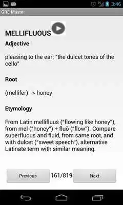 Play GRE Vocabulary Root/Etymology