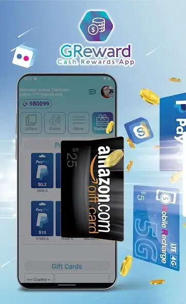 Play GReward: Earn Money Online as an online game GReward: Earn Money Online with UptoPlay