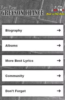 Play Greyson Chance: Best Album