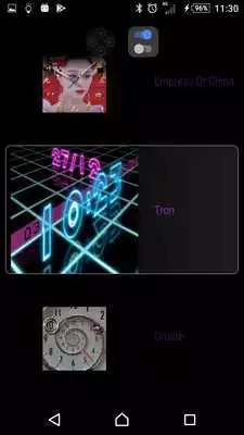 Play Grid Clock Skin