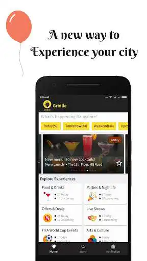 Play APK Gridlle- RealTime Experiences Nearby/Offers-Events  and enjoy Gridlle- RealTime Experiences Nearby/Offers-Events using 