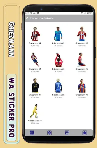 Play Griezmann - WA Sticker Pro  and enjoy Griezmann - WA Sticker Pro with UptoPlay