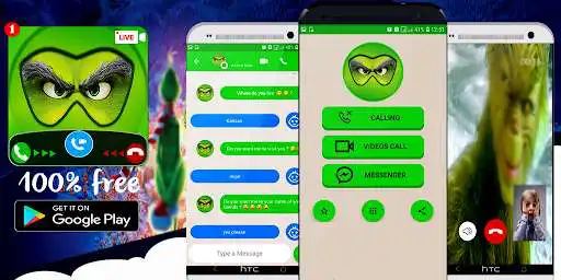 Play grinch cute video call and chat simulation game  and enjoy grinch cute video call and chat simulation game with UptoPlay