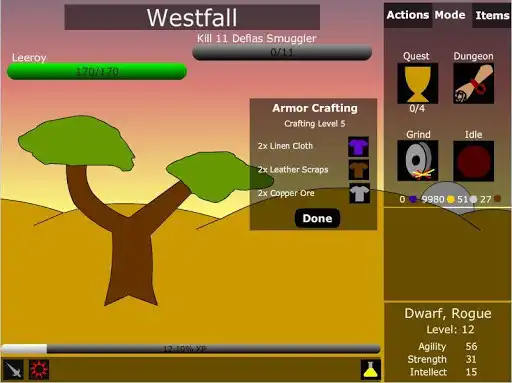 Play GrindQuest as an online game GrindQuest with UptoPlay