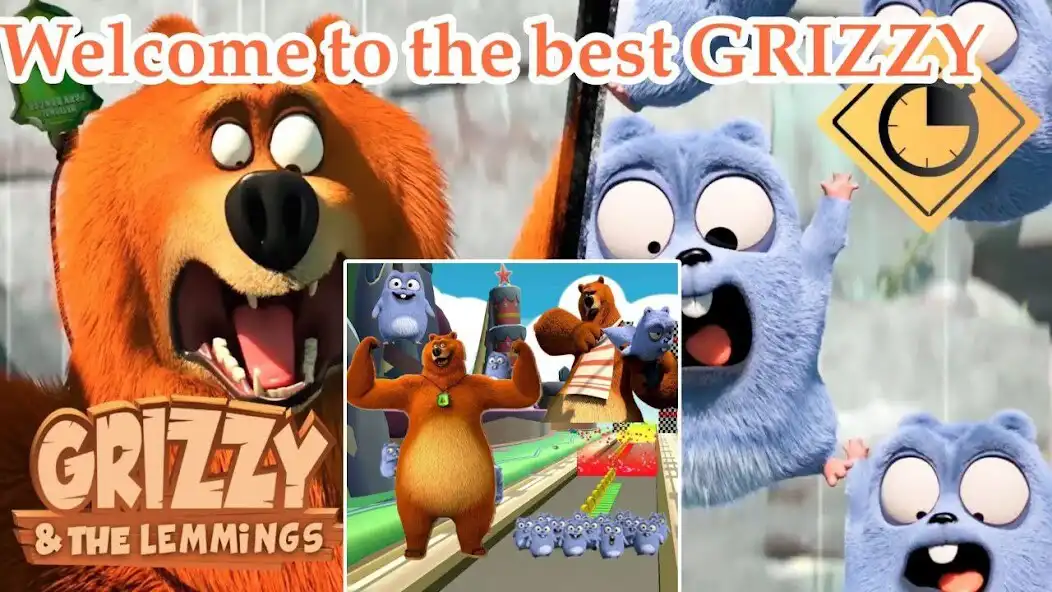 Play Grizzy and the Lemmings Run 3d  and enjoy Grizzy and the Lemmings Run 3d with UptoPlay