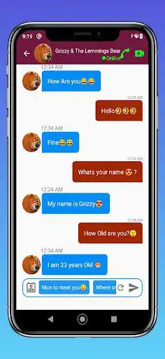 Play Grizzy & Lemmings Fake Call as an online game Grizzy & Lemmings Fake Call with UptoPlay