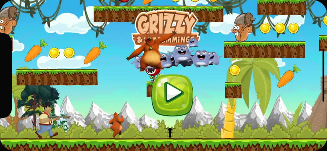 Play Grizzy  the lemmings as an online game Grizzy  the lemmings with UptoPlay