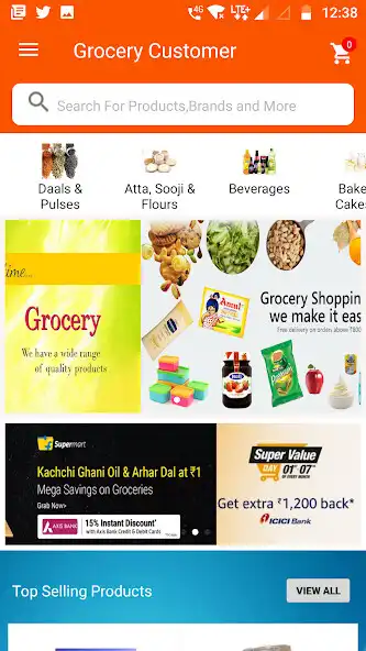 Play Grocery E commerce app as an online game Grocery E commerce app with UptoPlay