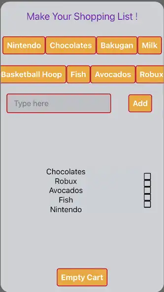 Play Grocery List by Ansh as an online game Grocery List by Ansh with UptoPlay