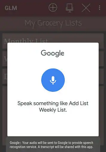 Play Grocery List Manager