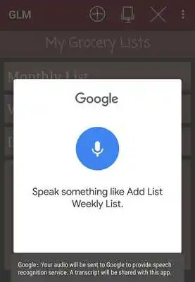 Play Grocery List Manager