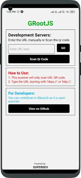 Play GRootJS as an online game GRootJS with UptoPlay