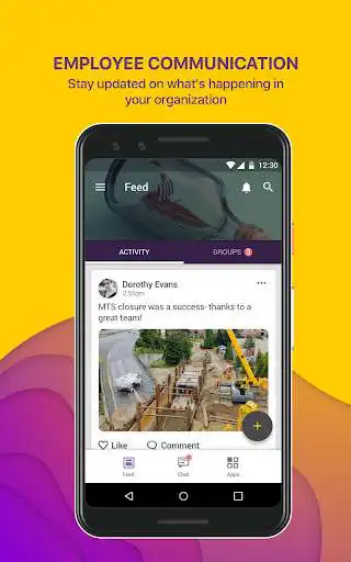 Play Groupe.io - Secure employee communication  and enjoy Groupe.io - Secure employee communication with UptoPlay