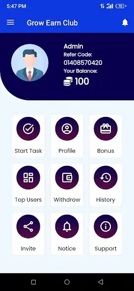 Play Grow Earn Club - Daily Tasks  and enjoy Grow Earn Club - Daily Tasks with UptoPlay