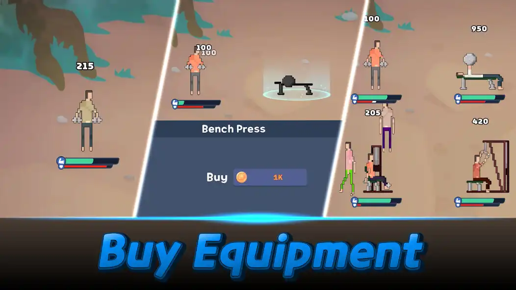 Play Grow Gym : Idle RPG as an online game Grow Gym : Idle RPG with UptoPlay