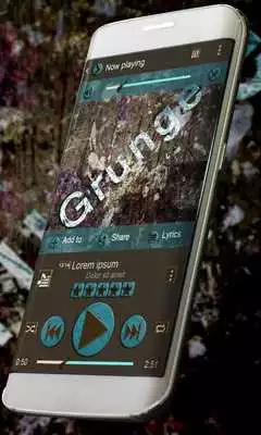 Play Grunge Music Player Skin
