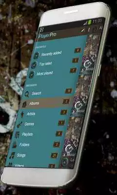 Play Grunge Music Player Skin