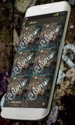 Play Grunge Music Player Skin