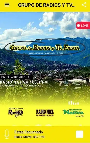 Play GRUPO DE RADIOS Y TV FIESTA DE CHANCHAMAYO  and enjoy GRUPO DE RADIOS Y TV FIESTA DE CHANCHAMAYO with UptoPlay