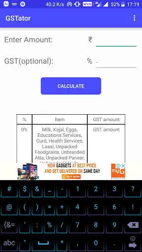 Play GSTator ~ The GST Calculator as an online game GSTator ~ The GST Calculator with UptoPlay