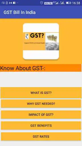 Play GST Bill in India: Rate List  and enjoy GST Bill in India: Rate List with UptoPlay