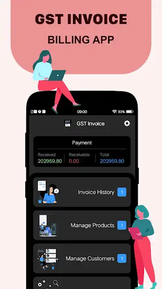 Play Gst invoice and billing app  and enjoy Gst invoice and billing app with UptoPlay