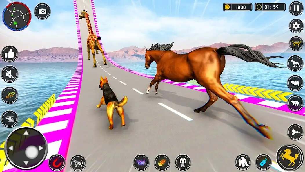 Play GT Animal Stunt Simulator 3D as an online game GT Animal Stunt Simulator 3D with UptoPlay