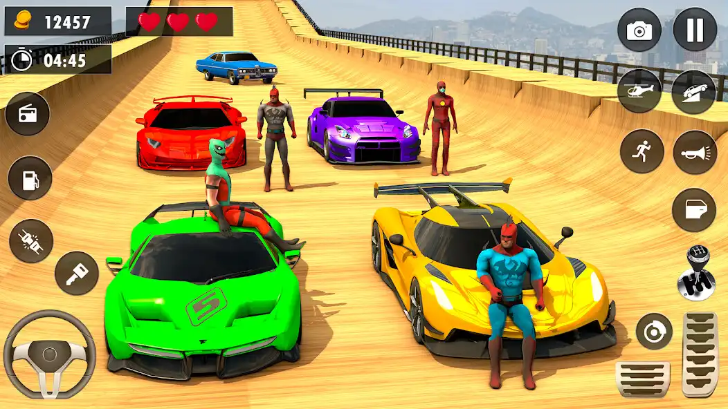 Play GT Car Racing Games: Mega Ramp as an online game GT Car Racing Games: Mega Ramp with UptoPlay