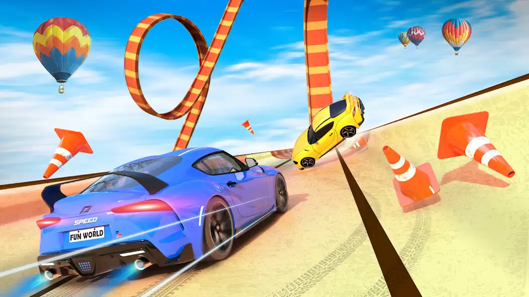 Play GT Car Stunt: Crazy Car Games as an online game GT Car Stunt: Crazy Car Games with UptoPlay