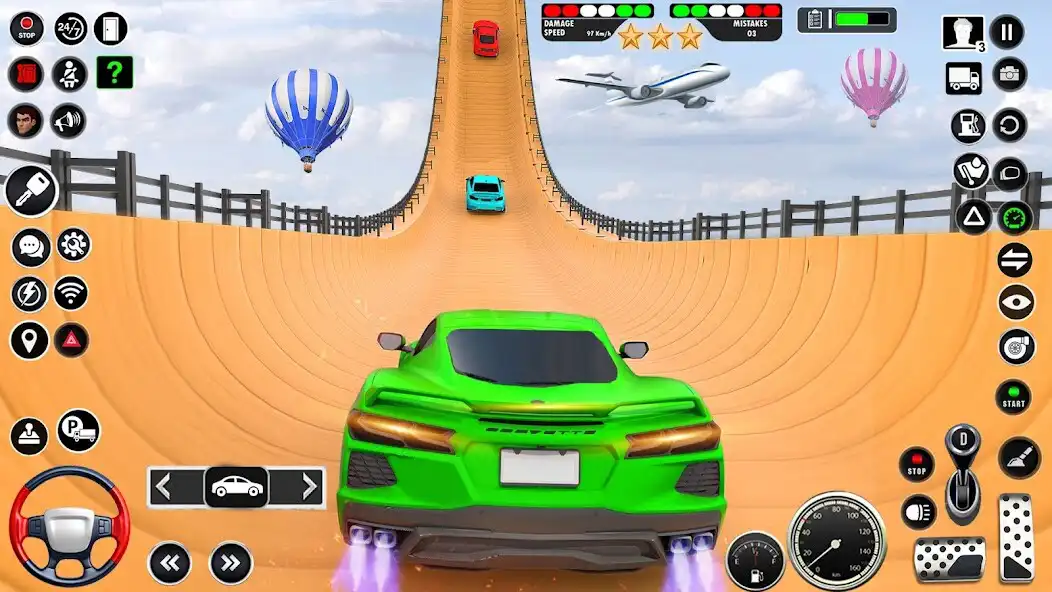 Play GT Car Stunt Master: Car Games as an online game GT Car Stunt Master: Car Games with UptoPlay