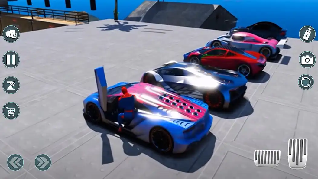 Play GT Car Stunt Mega Ramp Racing as an online game GT Car Stunt Mega Ramp Racing with UptoPlay