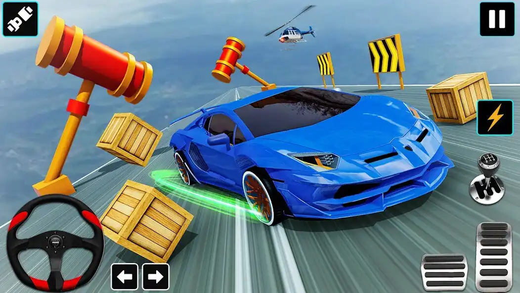 Play GT Car Stunt : Ramp Car Stunts as an online game GT Car Stunt : Ramp Car Stunts with UptoPlay
