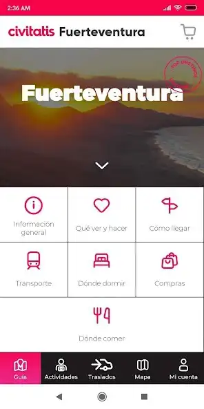 Play Guía de Fuerteventura de Civitatis as an online game Guía de Fuerteventura de Civitatis with UptoPlay