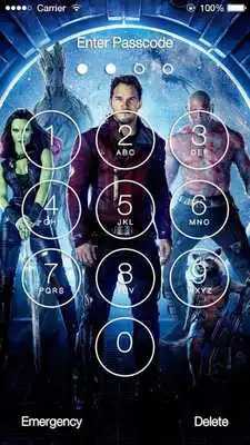 Play Guardians Of The Galaxy HD Lock Screen