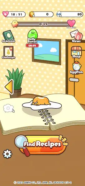 Play Gudetama Tap! PUZZLE  and enjoy Gudetama Tap! PUZZLE with UptoPlay