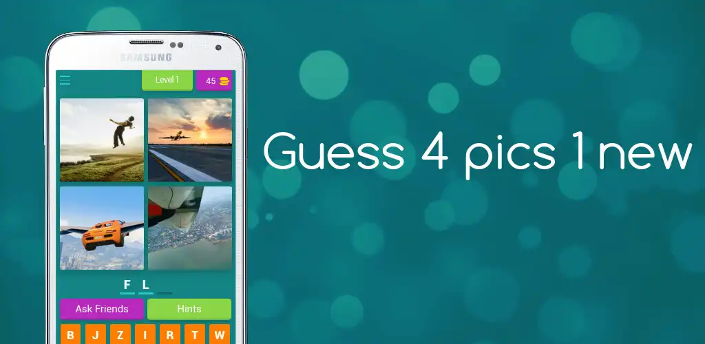 Play Guess 4 pics 1 as an online game Guess 4 pics 1 with UptoPlay