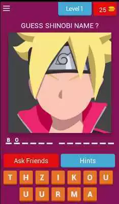 Play Guess Boruto character