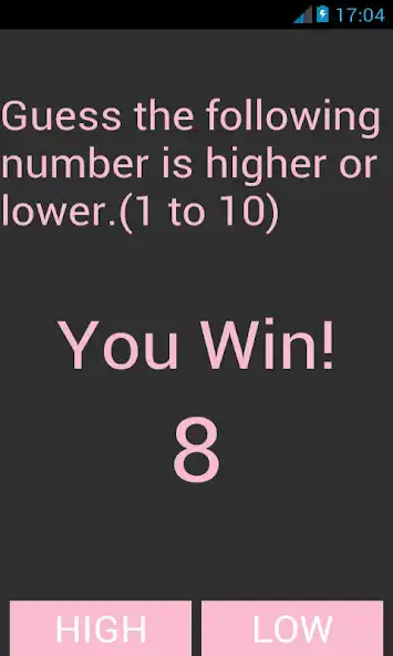 Play Guess High Low as an online game Guess High Low with UptoPlay