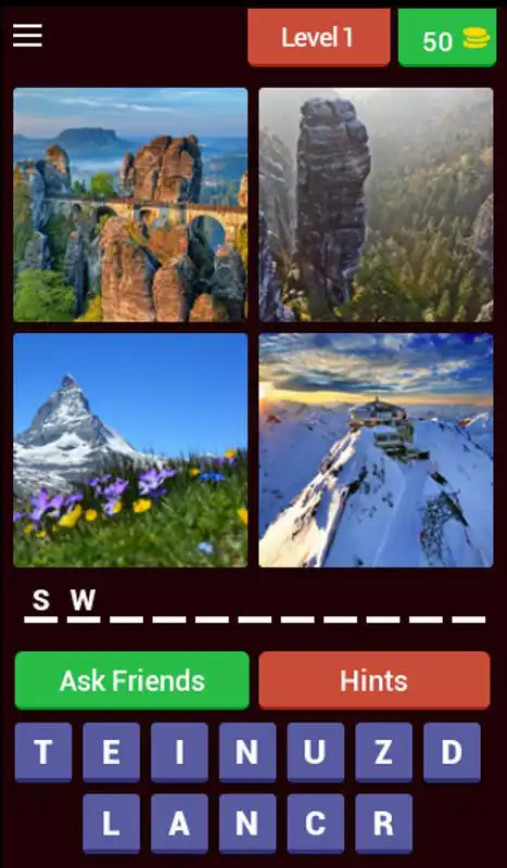 Play Guessing countries game Quiz