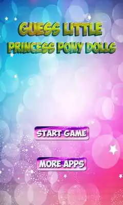 Play Guess Little Princess Pony