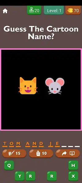 Play Guess the Cartoon by Emoji as an online game Guess the Cartoon by Emoji with UptoPlay